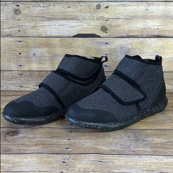 WB Moccasin Boots Size Mens 7 / Womens 8 Lees Black Knit  Style Synthetic Mesh - Picture 9 of 16